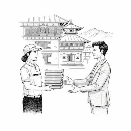 Happy Author Receiving Books in Nepal